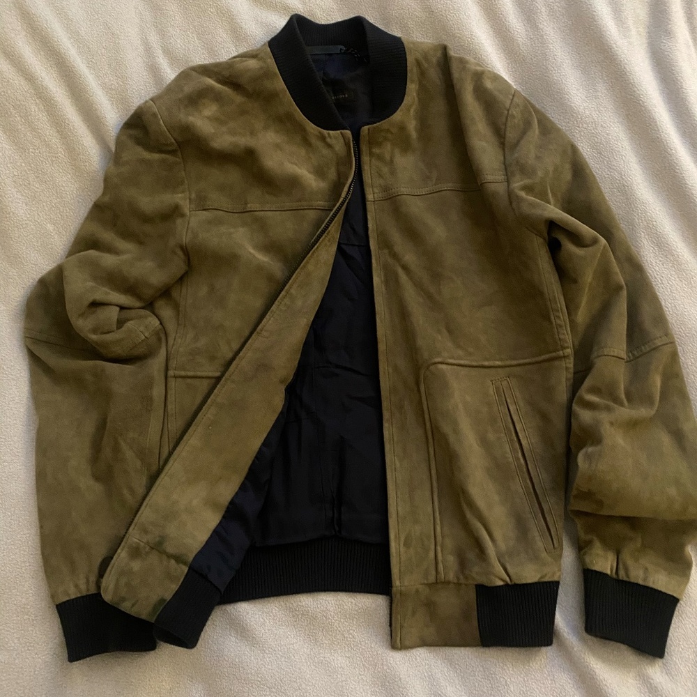 Marc By Marc Jacobs suede bomber jacket
